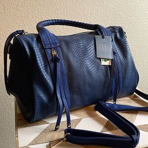 Cotille Textured Zip Satchel
